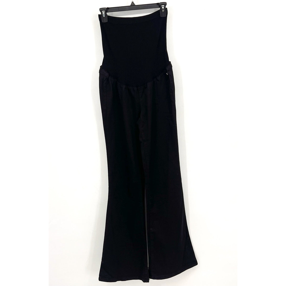 1822 DENIM Maternity Women's Slim Bootcut Jeans Size 10 Black Over Belly NWT
