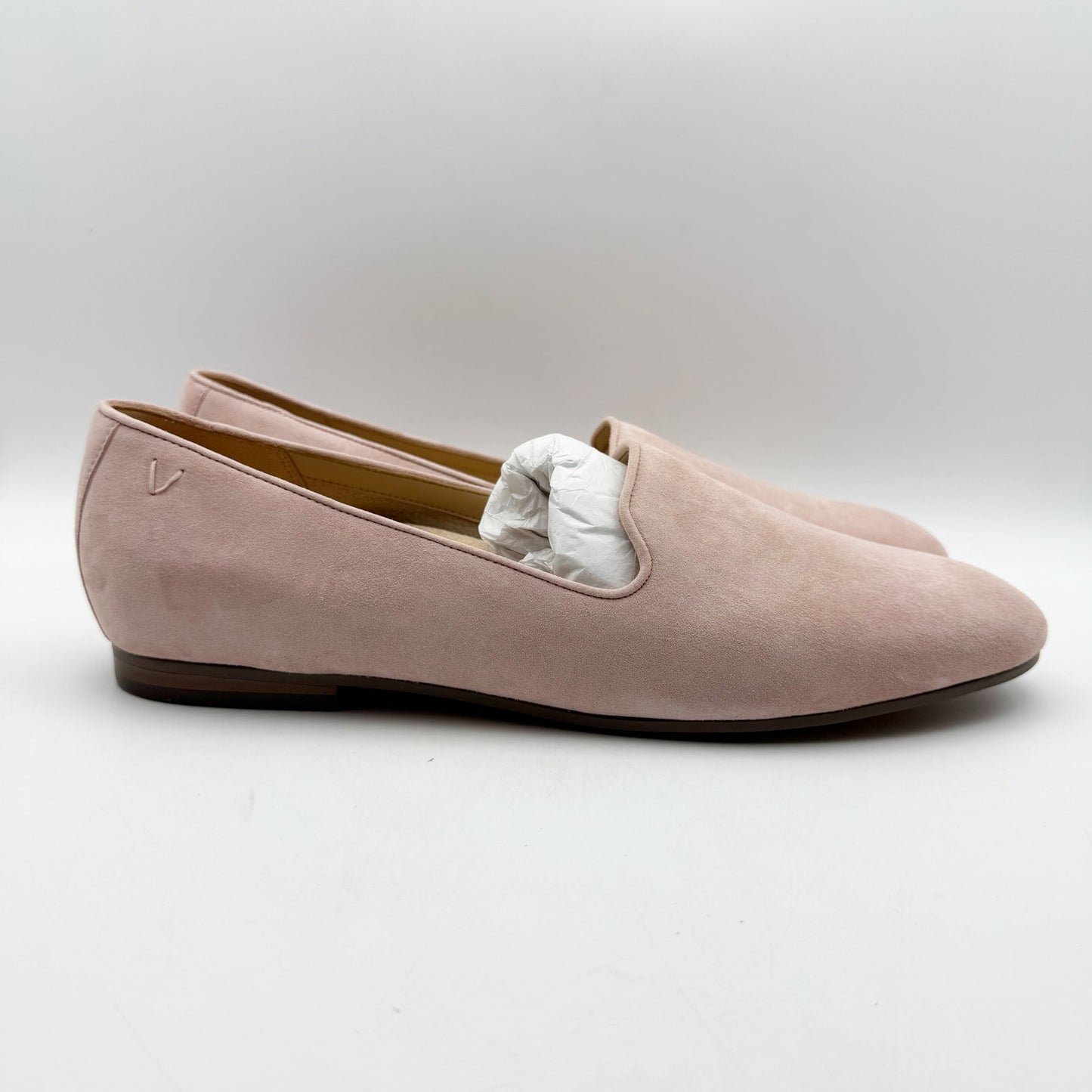 Vionic Womens Willa ll Flat Loafers US 13 EU 45 Pink Suede Slip On NWOB