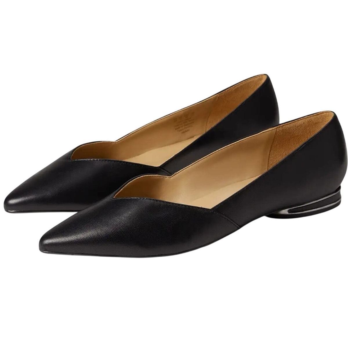 Naturalizer Womens Havana Flats Size 6 M EU 36 Black Leather NIB