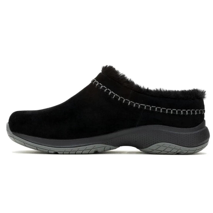 Merrell Womens Encore Ice 4 Clogs Size 9.5 EU 40.5 Black Suede Slip On NIB