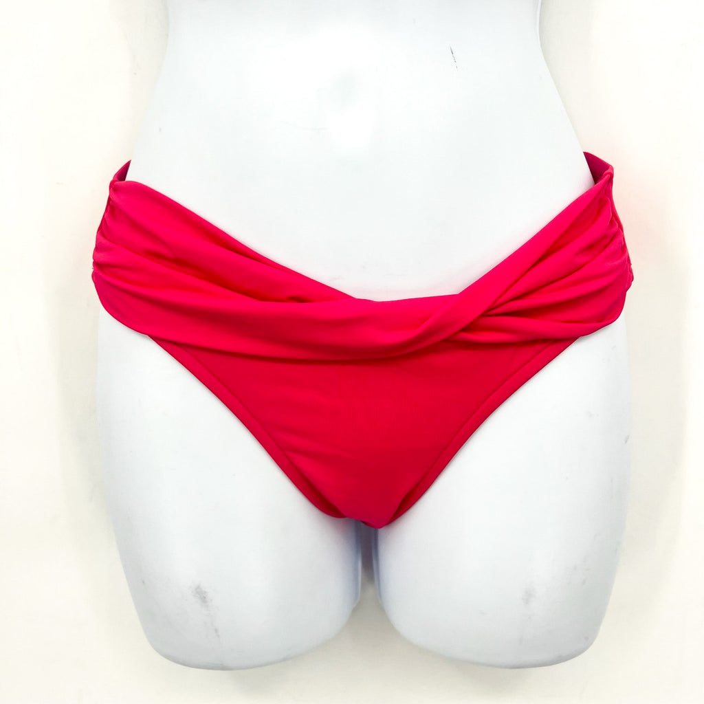 SEAFOLLY Women's Twist Band Hipster Bikini Bottom Size 4 Pink Raspberry NWT