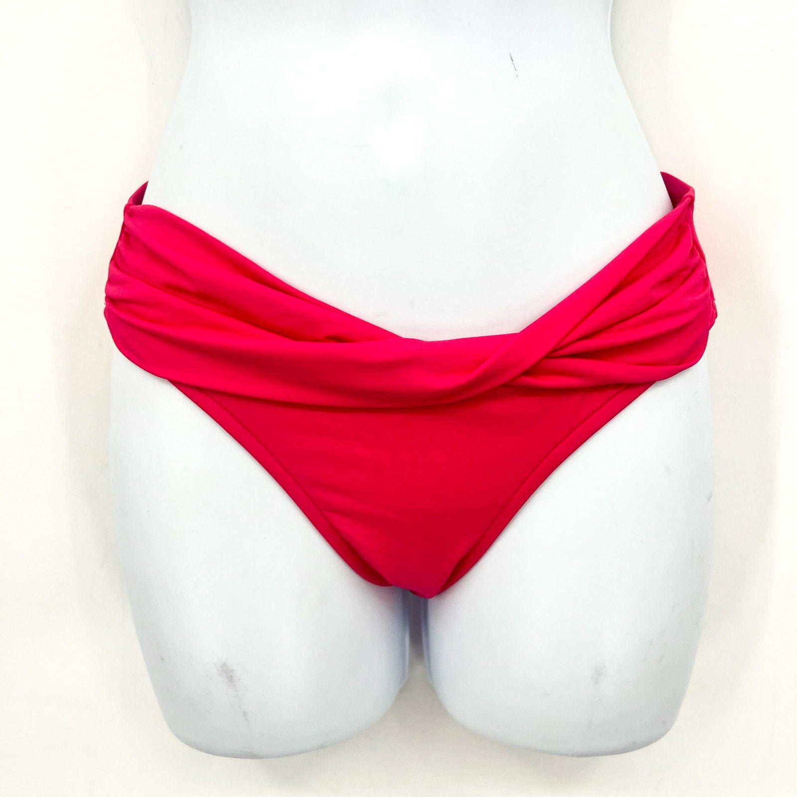 SEAFOLLY Women's Twist Band Hipster Bikini Bottom Size 4 Pink Raspberry NWT