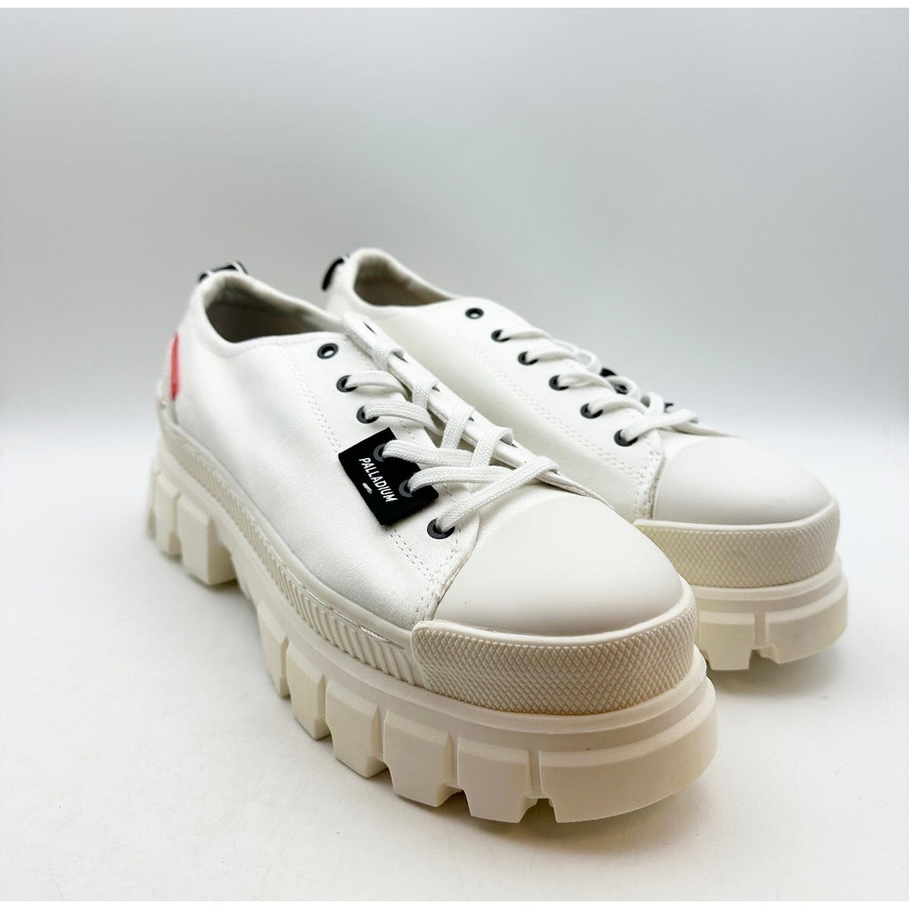 Palladium Womens Revolt Lo TX Platform Casual Sneakers Size 10 White NWOB
