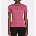 Callaway Womens Golf Polo Shirt XS Pink Quarter Zip Short Sleeve NWT