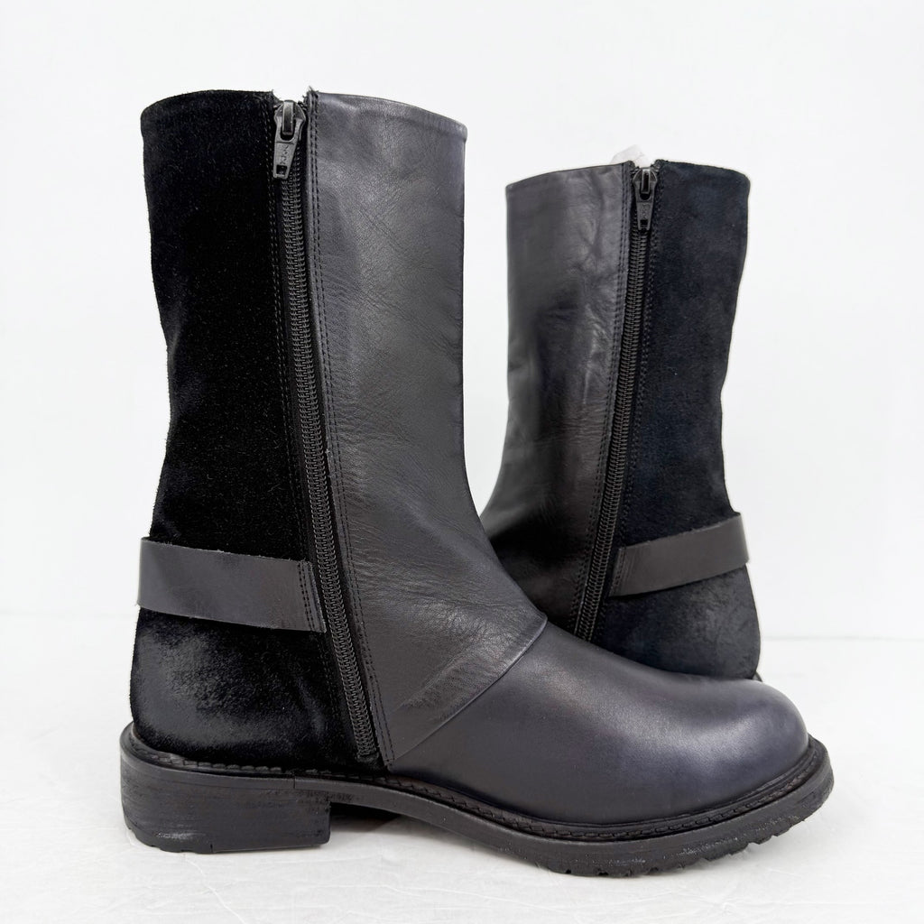 Vintage Foundry Womens Camila Bootie US 8.5 EU 39 Black Leather NIB