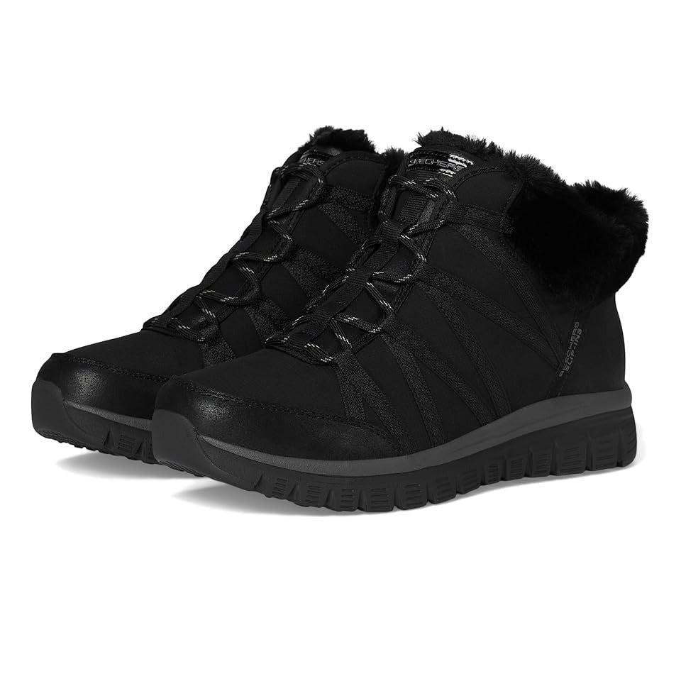 Skechers Womens Slip-ins Graceful Cozy Strolls Ankle Bootie Size 8.5 Black NWT