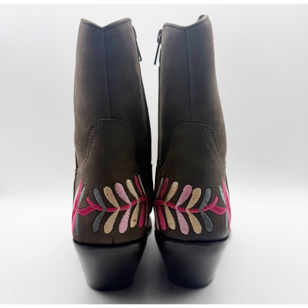 Diba True Women Cains Ville Western Bootie Size 9 M Brown Multi Leather NWOB