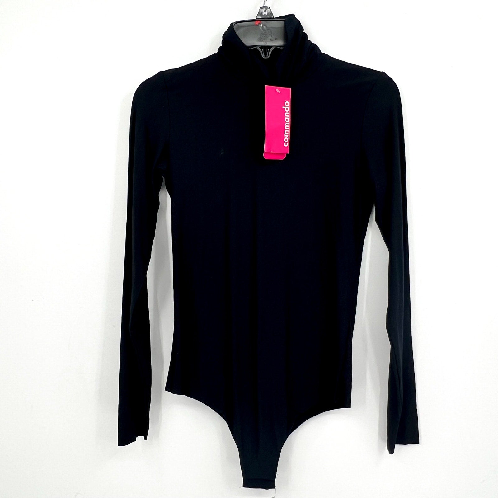 COMMANDO Women's Butter Turtleneck Bodysuit Small Black Long Sleeve NWT