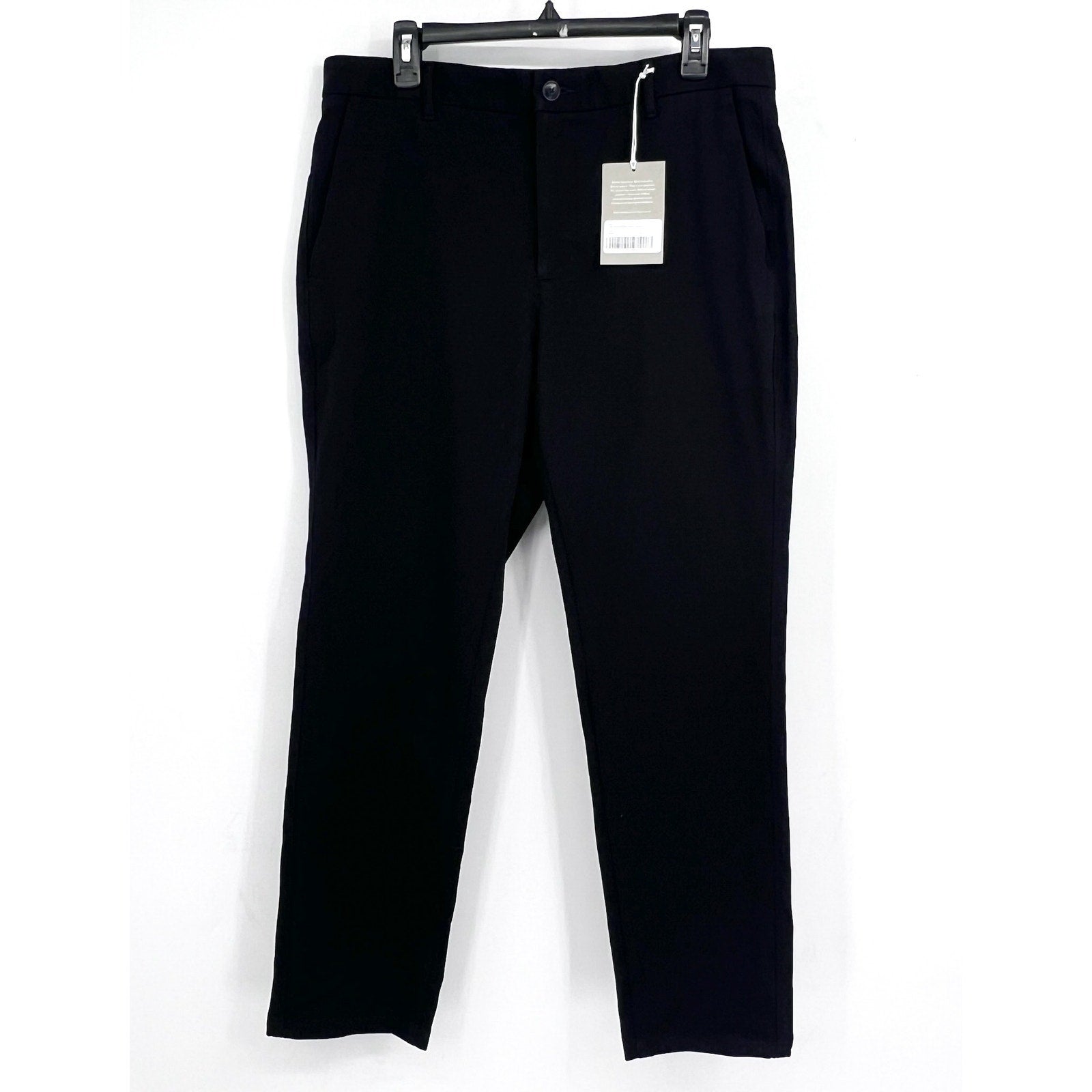 EVERLANE Men's Uniform Performance Chino Pants 32x30 Black Slim Fit NWT