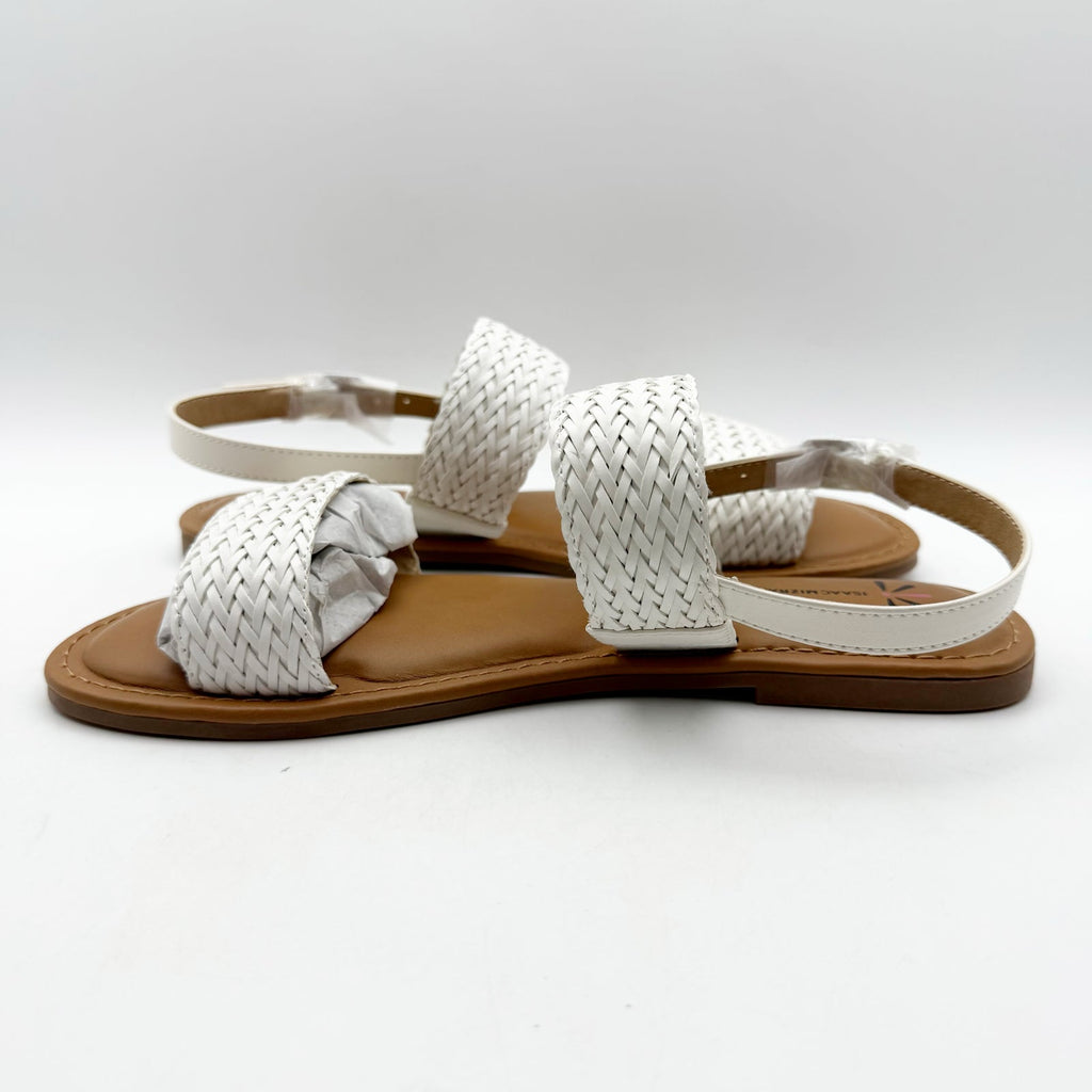 Isaac Mizrahi Live Womens Rosalyn Sandals US 7.5 M EU 37.5 White NIB