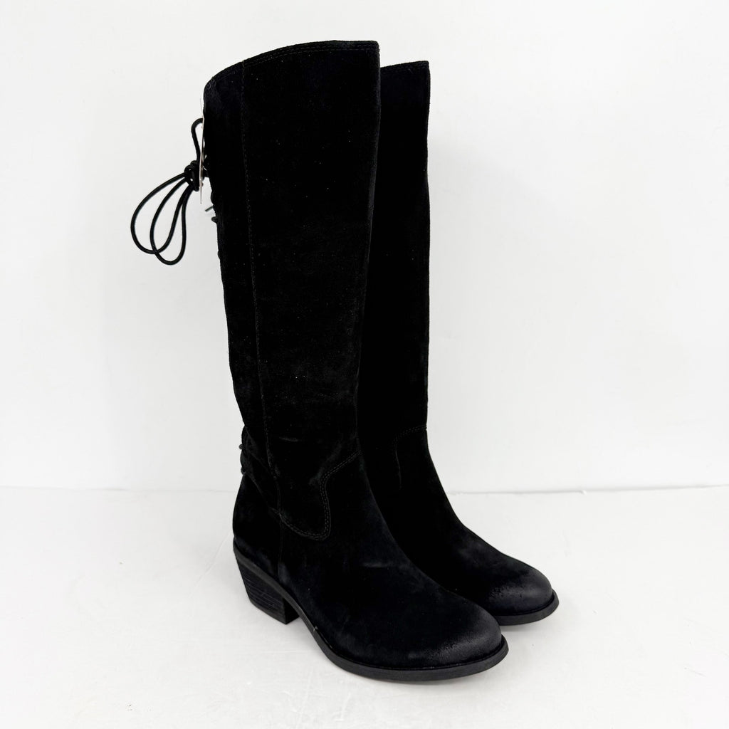 Sofft Womens Sharnell ll Knee High Boot US 7 M EU 39 Black Suede Waterproof NWOB