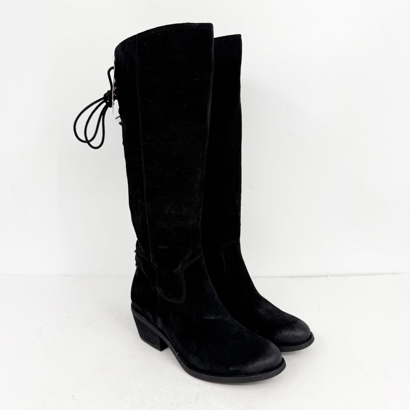 Sofft Womens Sharnell ll Knee High Boot US 7 M EU 39 Black Suede Waterproof NWOB