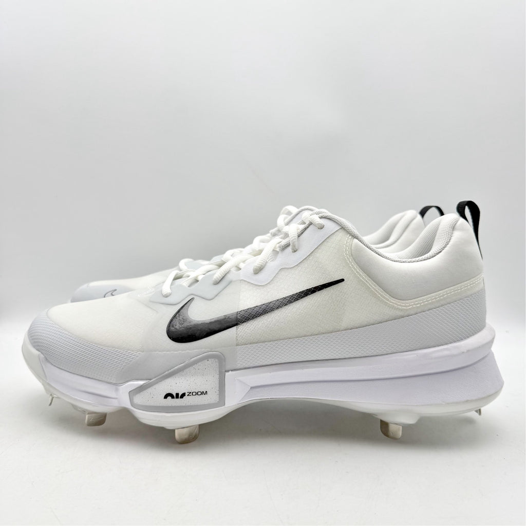 Nike Force Zoom Trout 9 Pro Low Metal Baseball Cleats Mens 14 White FB2907 NWOB