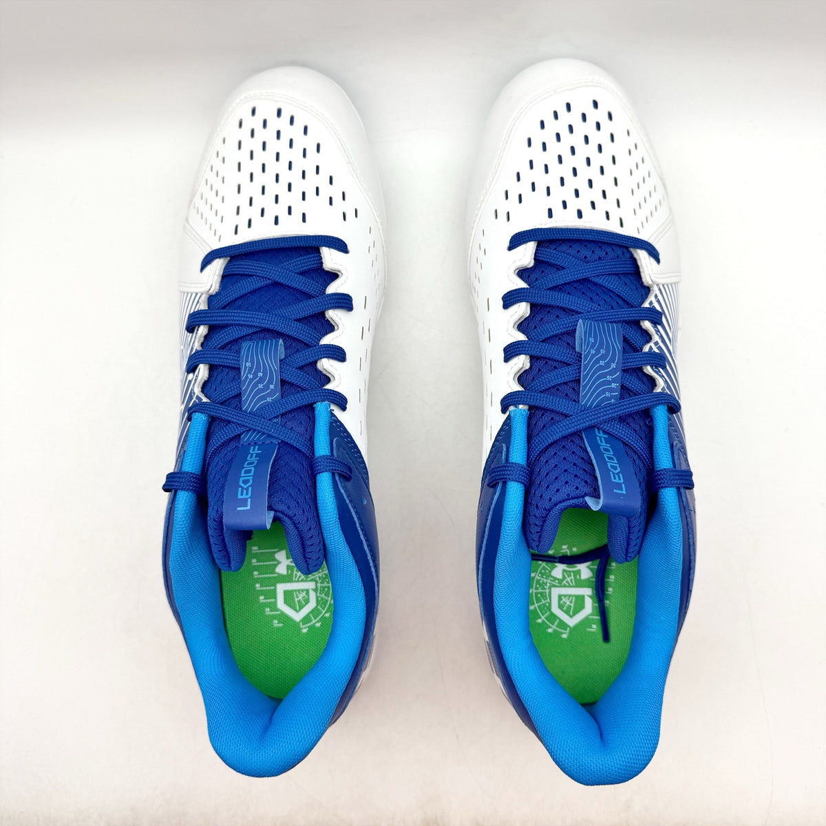 Under Armour Mens Leadoff Low Rm Baseball Cleats Size 13 Blue White 3025589 NWOB