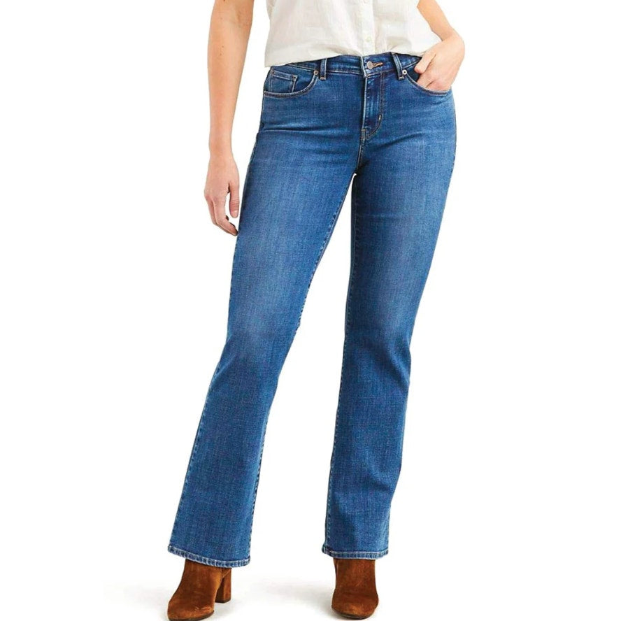 LEVI'S Women's Classic Bootcut Jeans Size 16W Medium Blue Wash A1662-0000 NWT