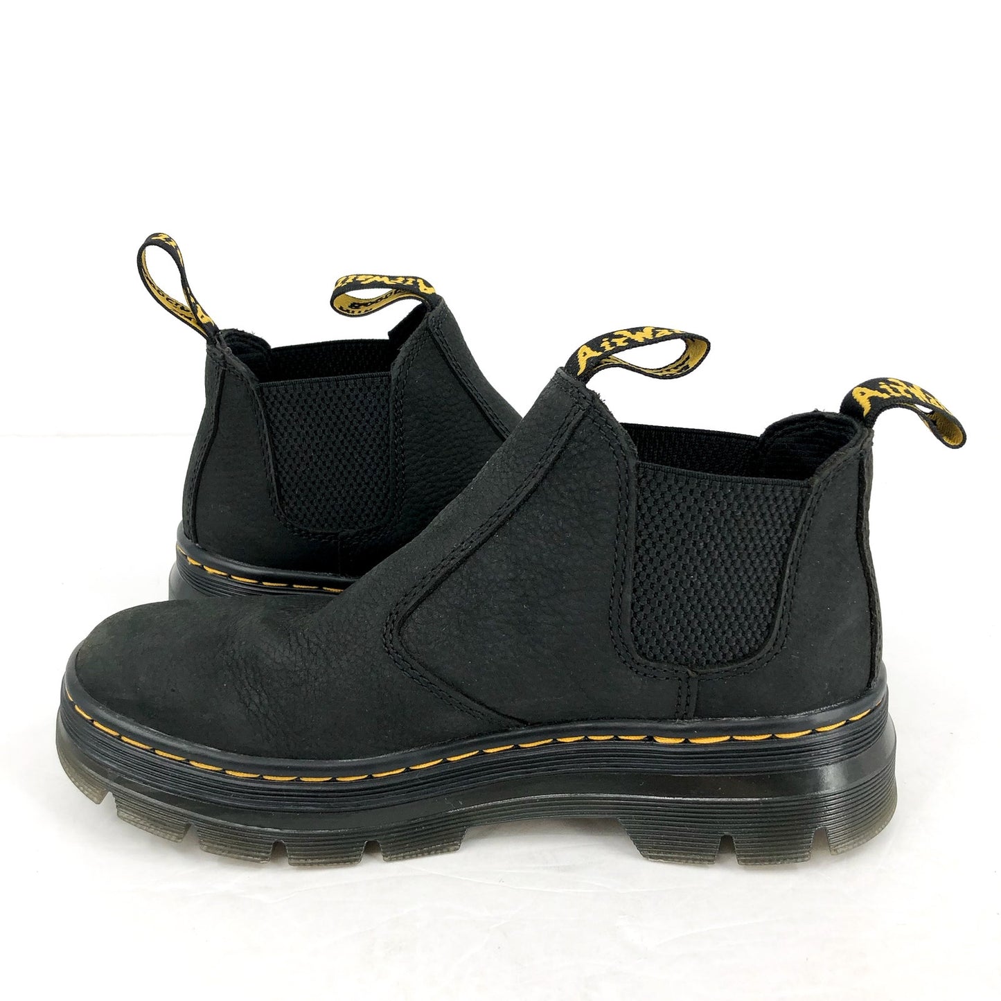 Dr. Martens Womens Work Hardie II Chelsea Boots US 6 M EU 37 Black Leather NIB