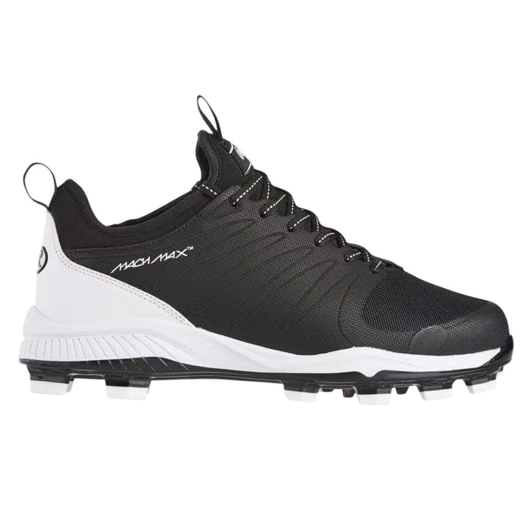 Rawlings Mens Roster 174931 Baseball Cleats Size 8 Black White NWOB
