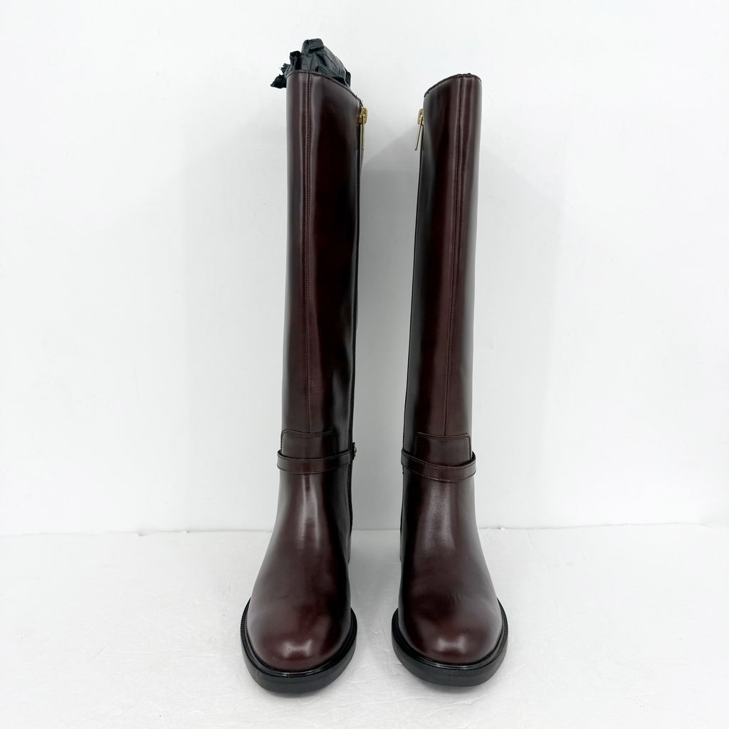 Vince Camuto Womens Adria Knee High Boot 6.5 M Narrow Calf Mahogany Leather NIB