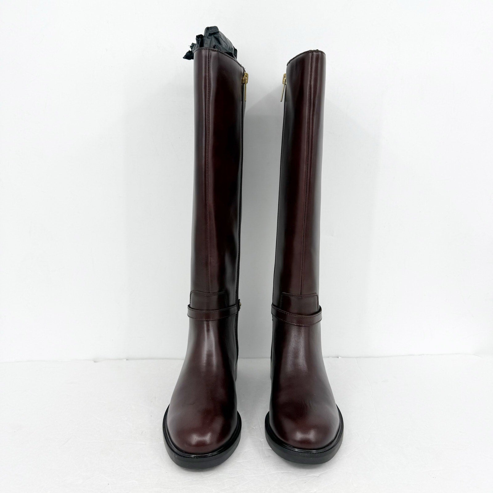 Vince Camuto Womens Adria Knee High Boot 6.5 M Narrow Calf Mahogany Leather NIB