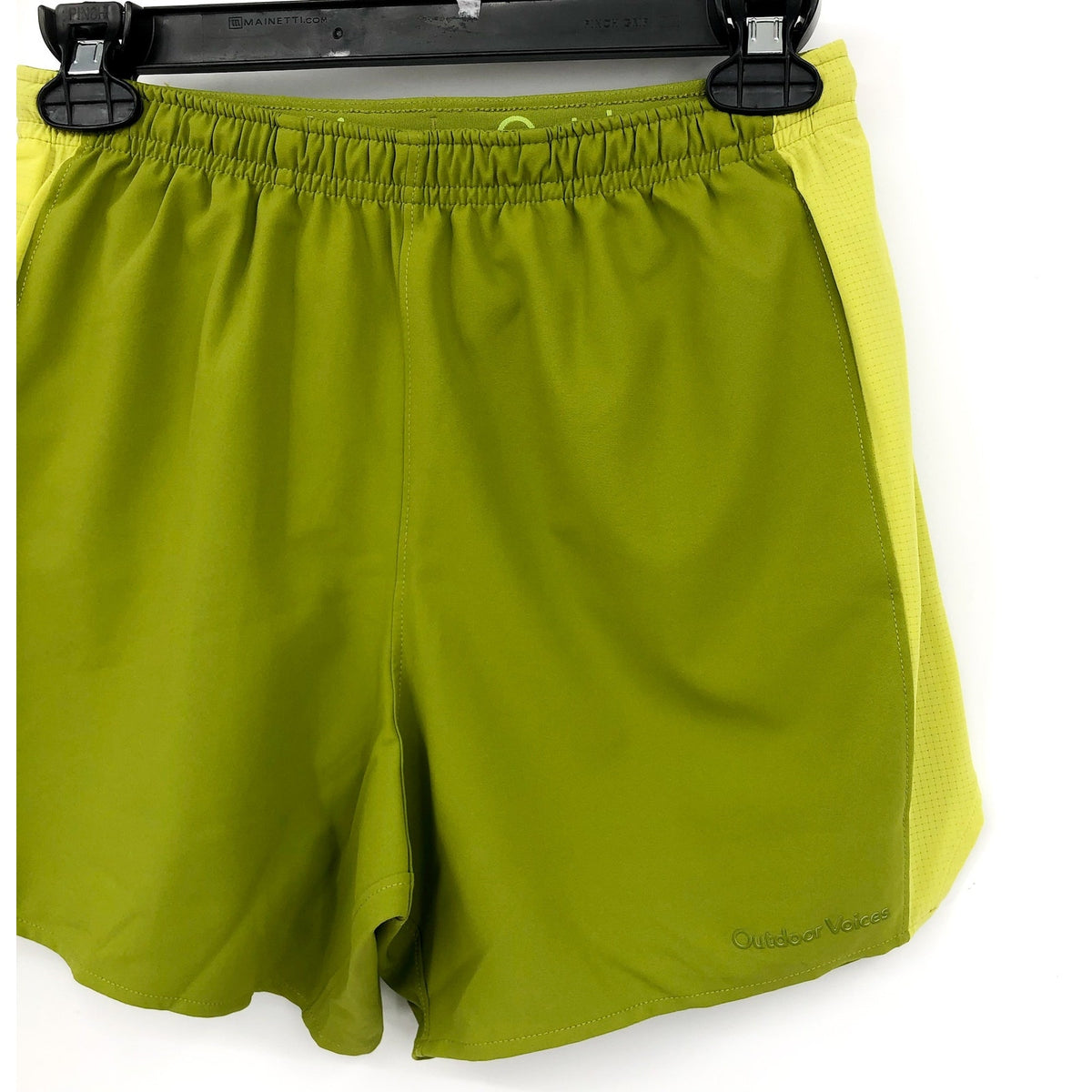 OUTDOOR VOICES Mens High Stride Athletic Shorts XL Green 5" Inseam NWT