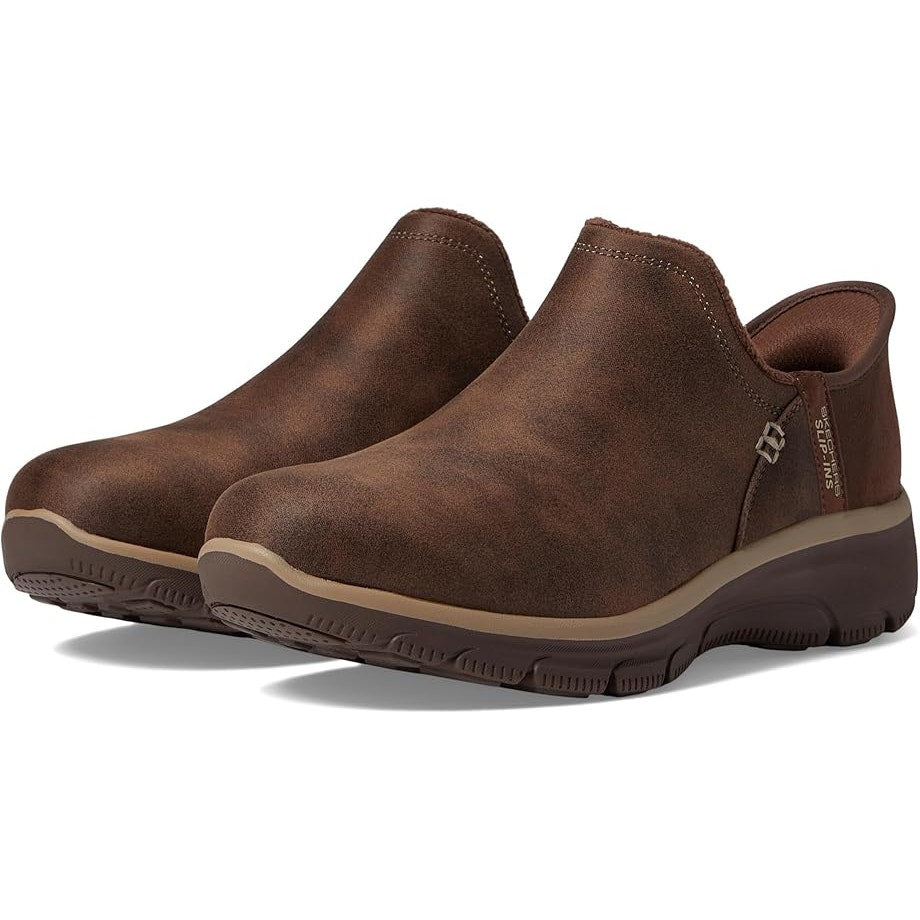 Skechers Womens Easy Going Modern Hour Slip On Shoes US 9 EU 39 Brown NIB
