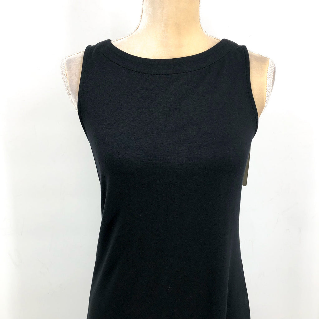 TOMMY BAHAMA Women's Darcy Flounce Dress XS Black Sleeveless NWT