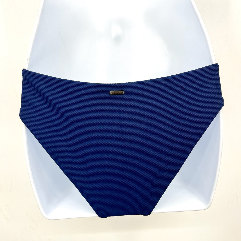MAAJI Women's Sublimity Reversible Bikini Bottom Large Indigo Blue Printed NWT