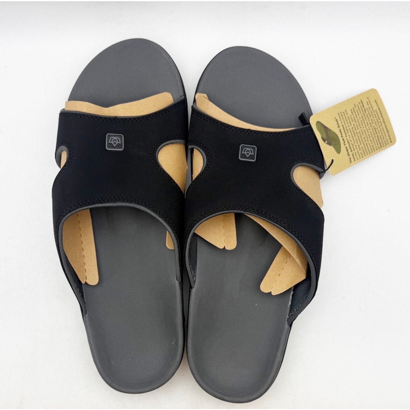 SPENCO Women's Kholo Plus Slide US 12 EE XX-WIDE Onyx Black NWT