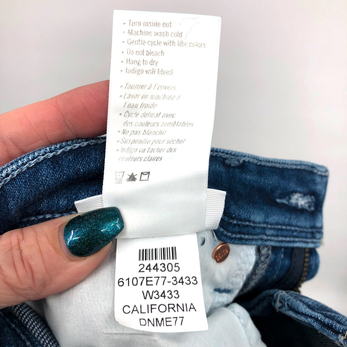 PAIGE Womens Ultra High Rise Cindy Jeans Size 27 California Wash Straight NWT