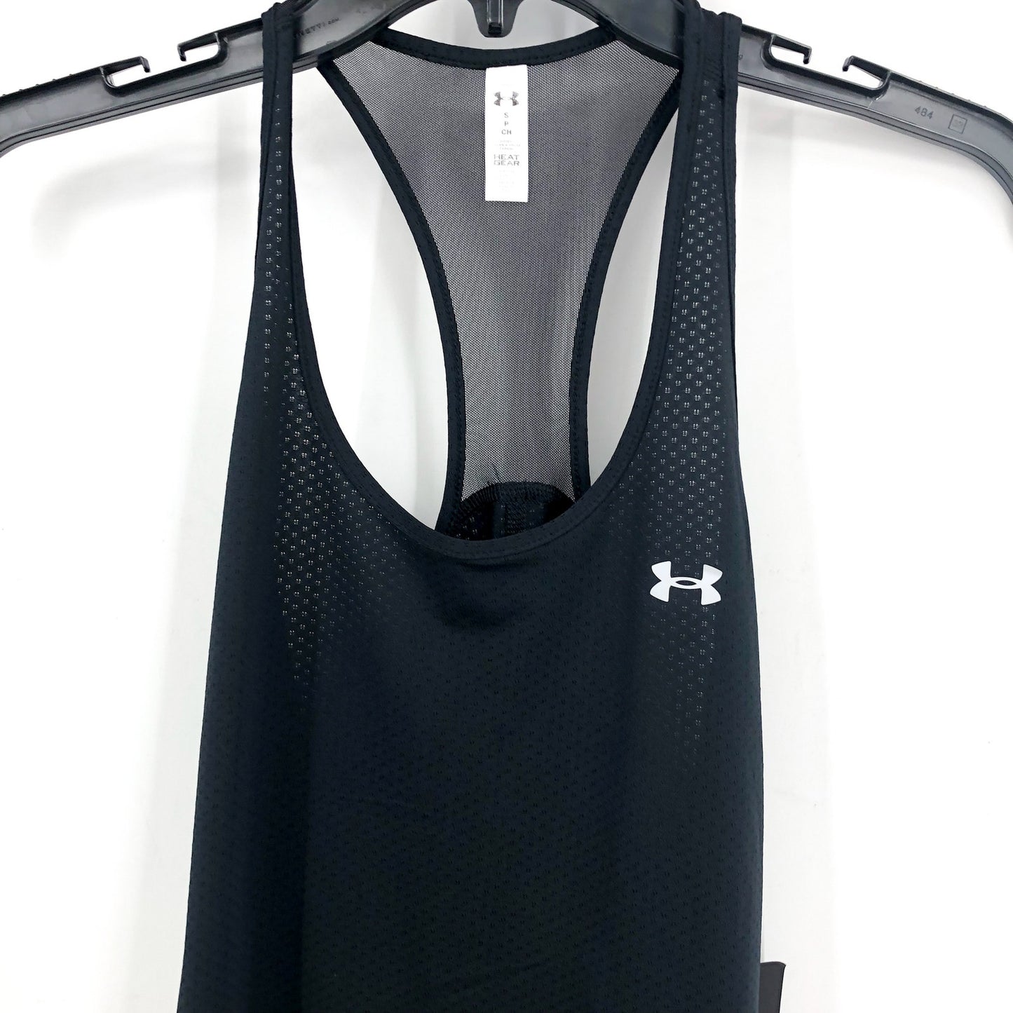 UNDER ARMOUR Women's Heatgear Racer Tank Top Small Black NWT