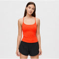 OUTDOOR VOICES women's TechSweat Move Free Tank Top XXL Orange Hot Coral NWT