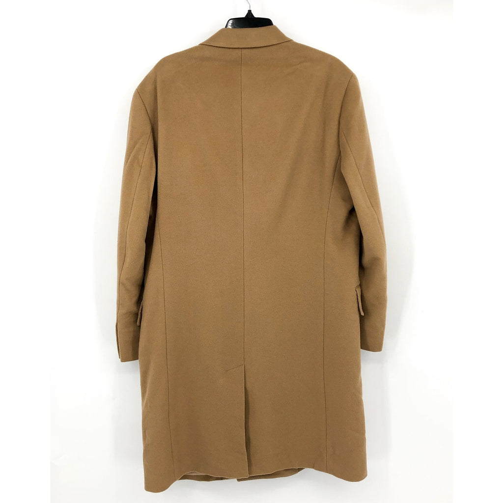 Nordstrom Mens Double Breasted Overcoat Medium Tan Dale Wool Cashmere NWT