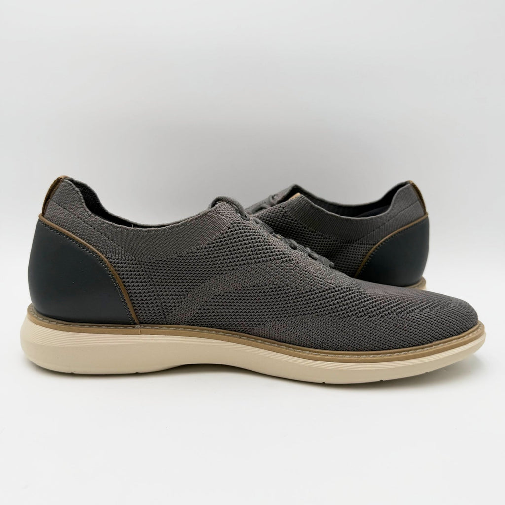 Clarks Mens Brantin Knit Casual Oxford Sneakers Size 11 Wide EU 44.5 Grey NIB