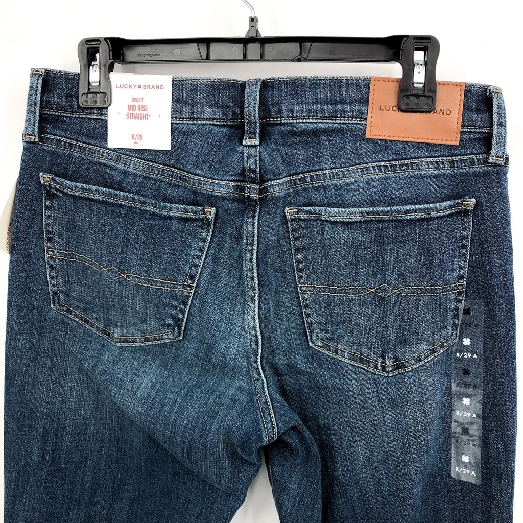 LUCKY BRAND Women's Sweet Straight Leg Jeans 29x30 US 8 Twilight Blue NWT