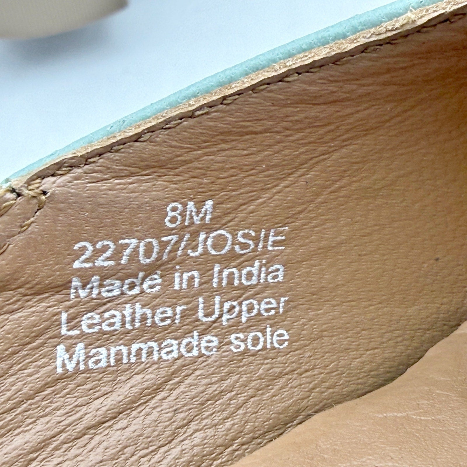 Coldwater Creek Womens Josie 2 Slingback Heels US 8 Sea Green Leather NWOB