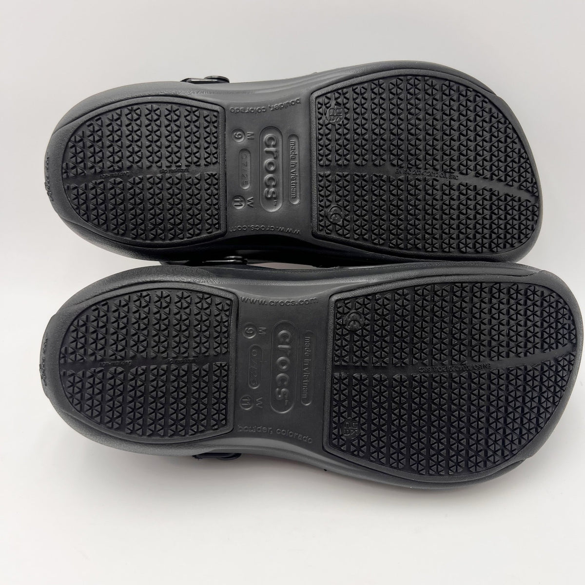 Crocs Bistro Pro Literide Work Clogs Mens 9 Womens 11 Black SR NIB
