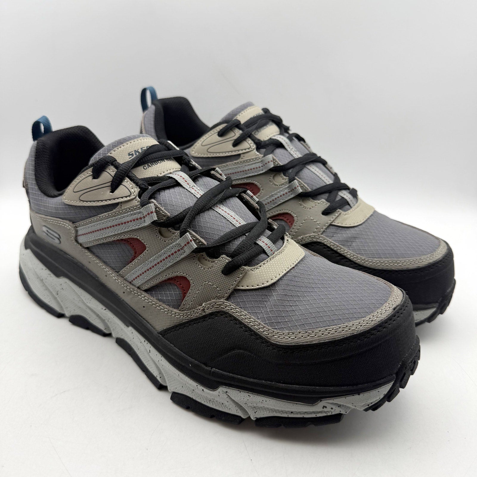 SKECHERS Work Mens D'Lux Journey Comp Toe Sneakers US 13 Grey Slip Resistant NIB