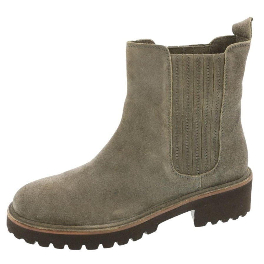 Seychelles Womens Cashew Chelsea Ankle Boots US 7.5 Grey Suede NWOB