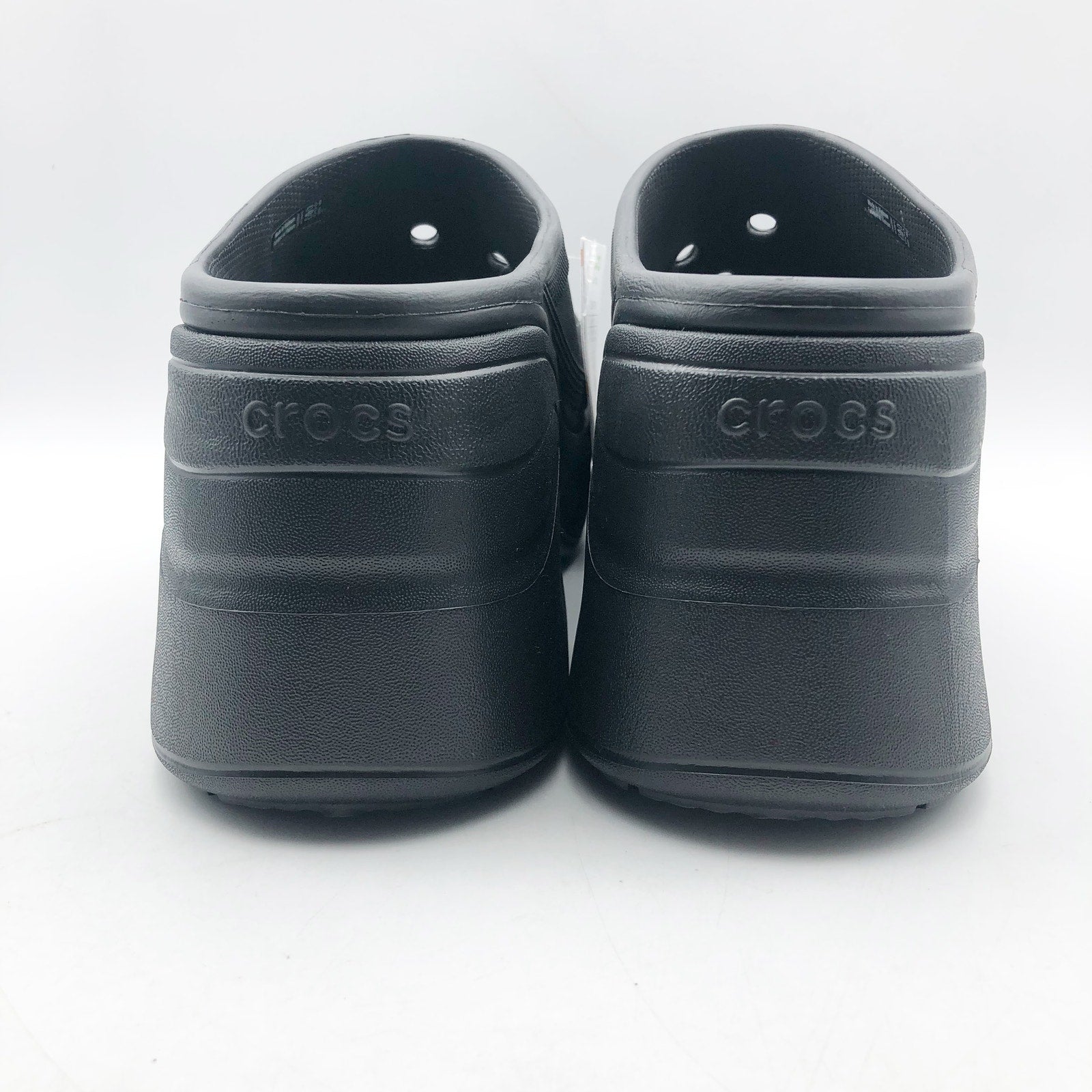 Crocs Womens Siren Crush Platform Clogs Size 11 Black Heels NWT