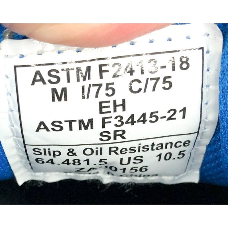 PUMA SAFETY Mens Levity Knit Low Work Shoes 10.5 Black Blue Comp Toe SR EH NIB