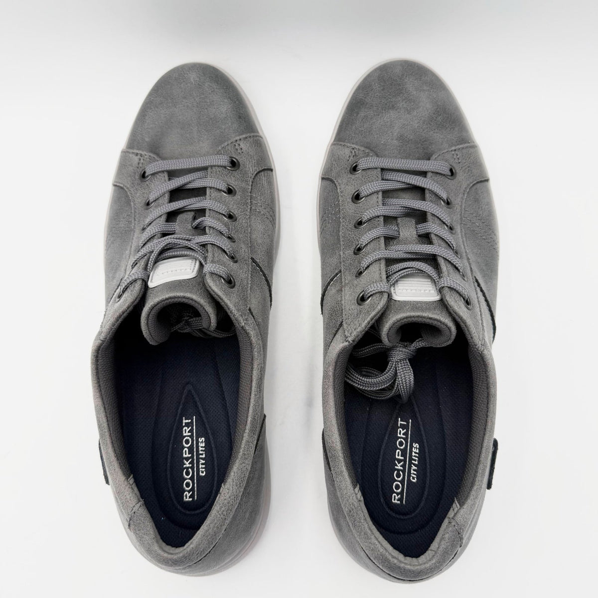 Rockport Mens Colle Tie Casual Sneakers Size 11 Wide EU 45 Grey NWOB
