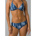 PRANA Women's Marta Bikini Bottom XS Blue Belize Hazy Days Hipster Stretch NWT