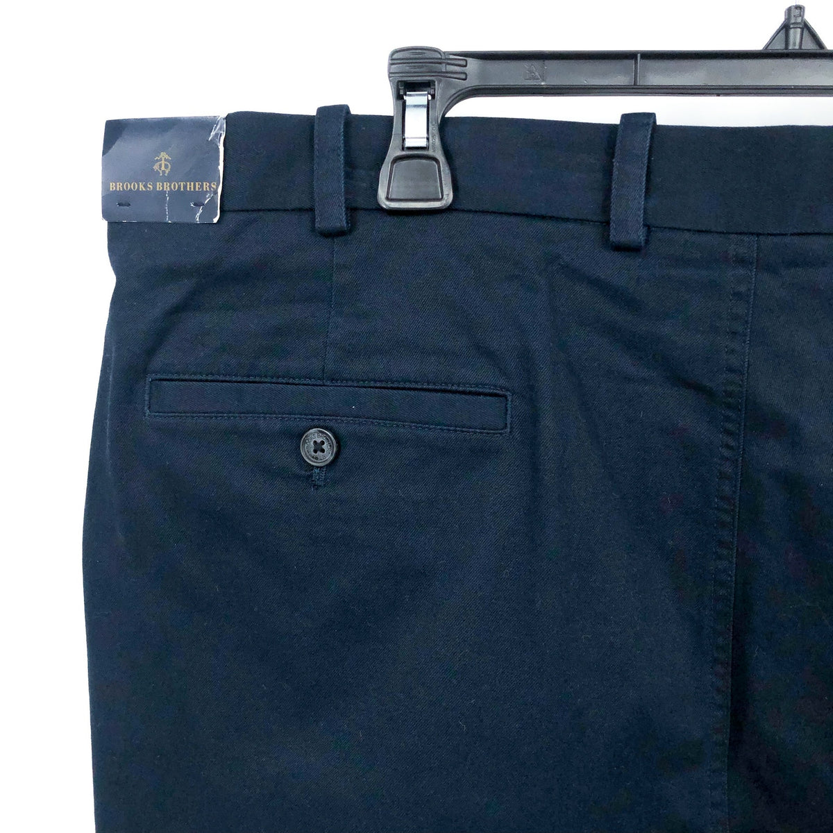 BROOKS BROTHERS Men's 7" Chino Shorts Size 40 Navy Blue Flat Front NWT