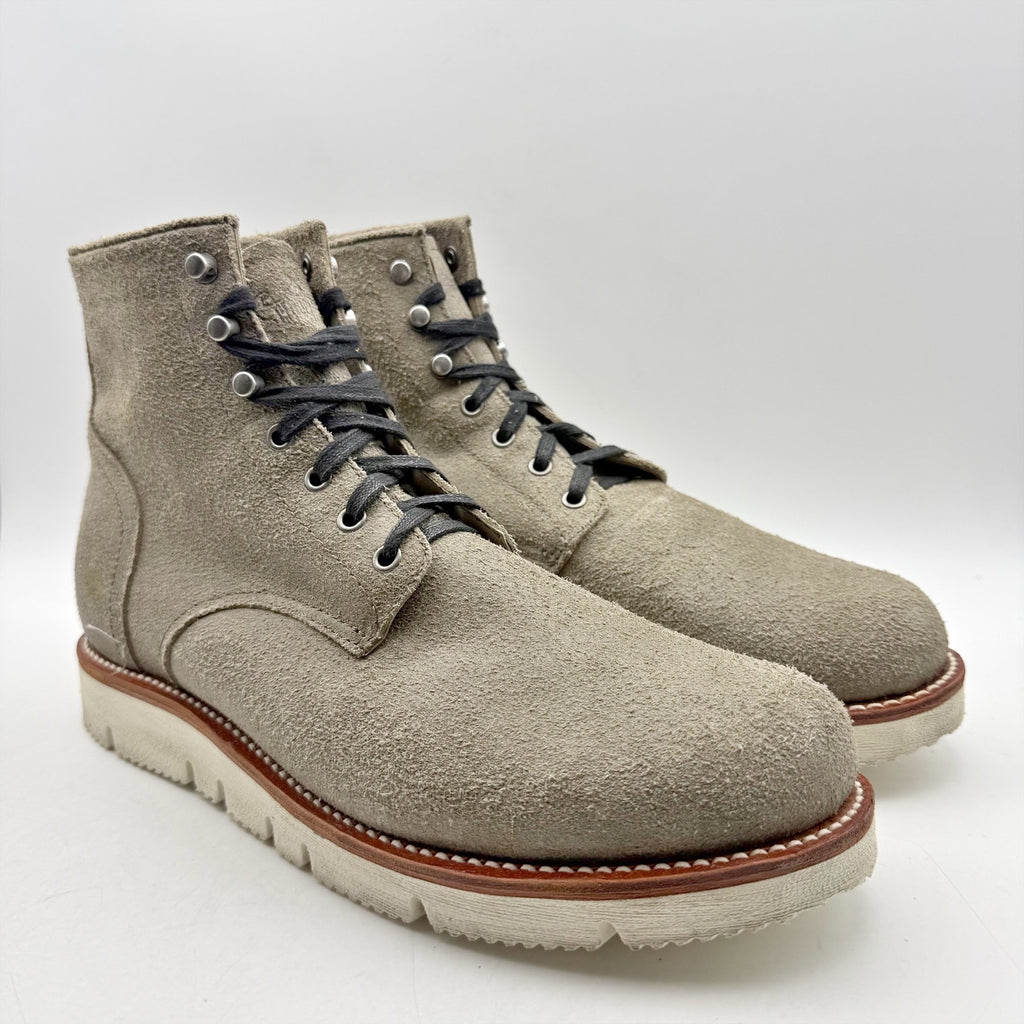 Georgia Boot Mens Small Batch Cut Wedge Ankle Boot US 13 Wide Grey Suede NWOB