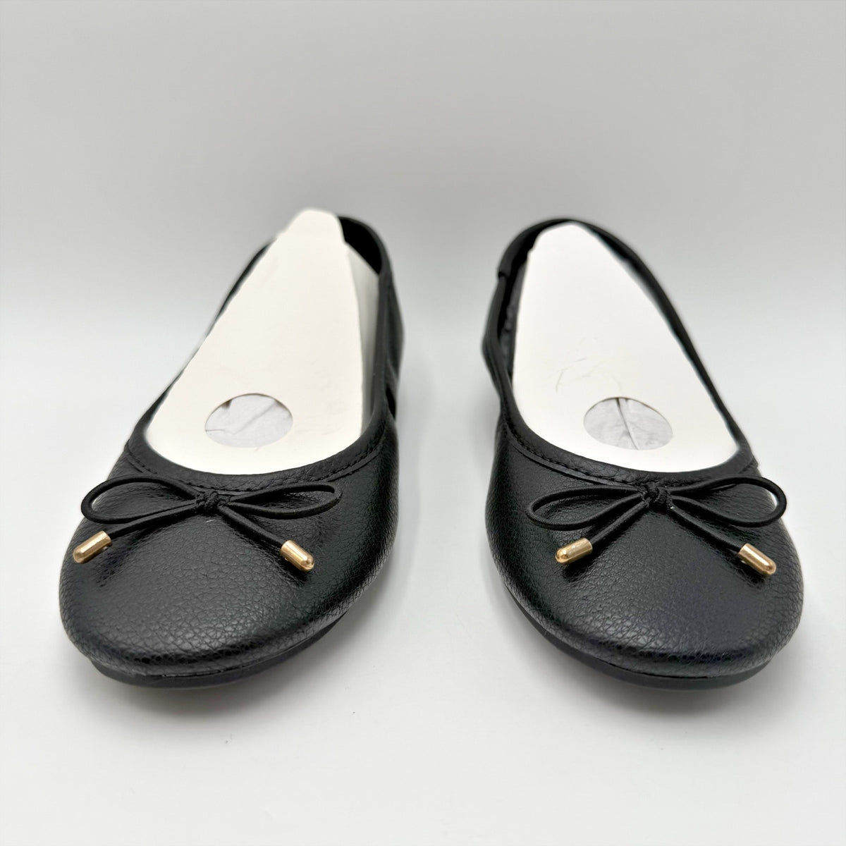 MIA Womens Chelly Ballet Flats Size 6 Black Leather NWOB