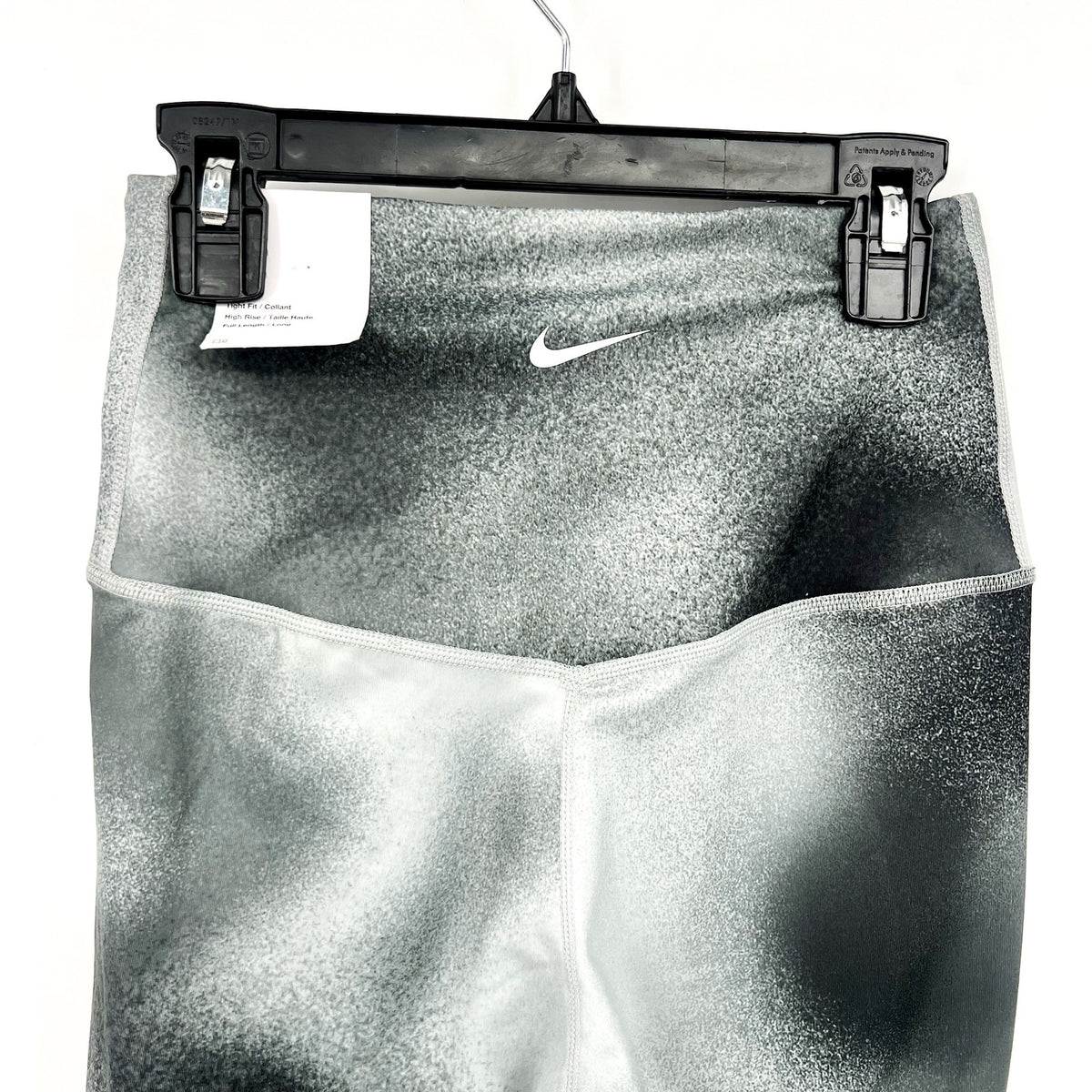 NIKE Women's One Dri Fit Leggings XS Black Print Full Length High Rise NWT