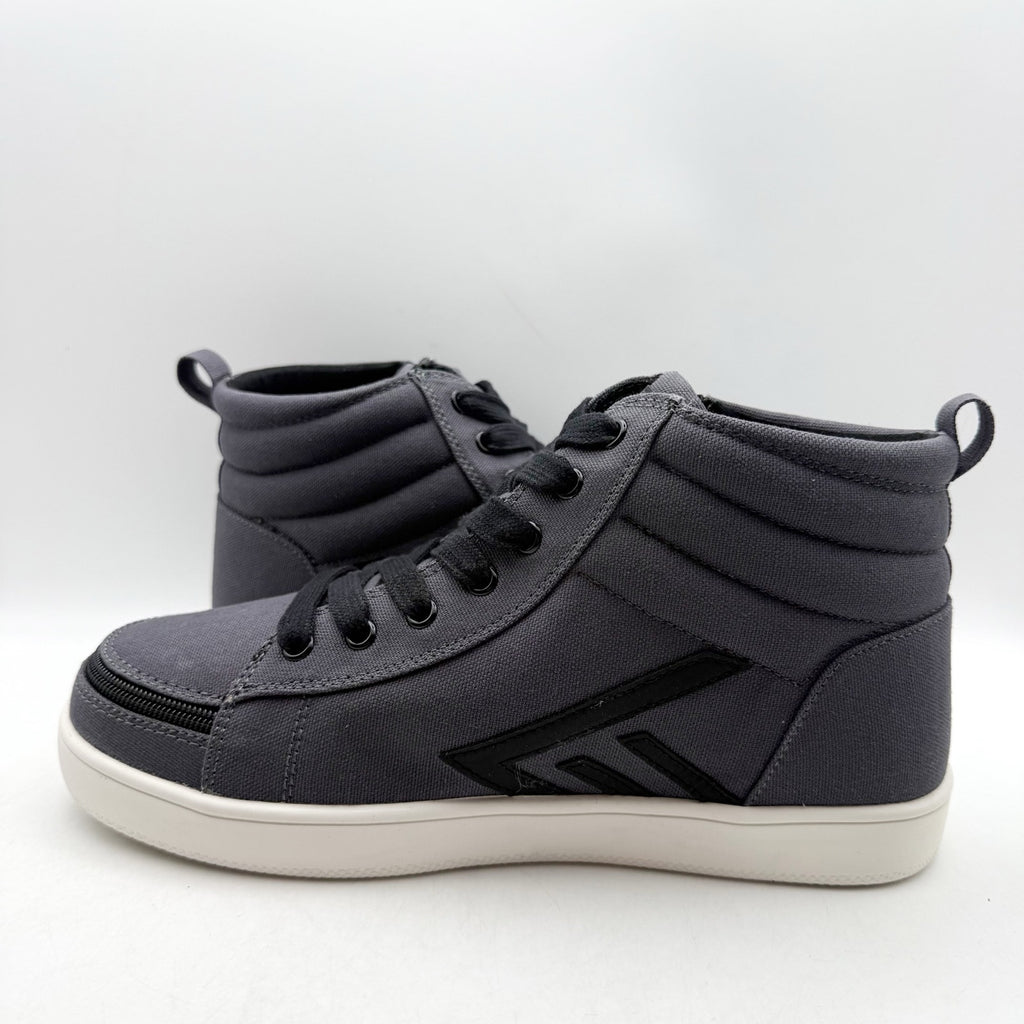 Billy Footwear Mens CS High-Top Sneaker US 9 Wide EU 42 Black Charcoal NWOB