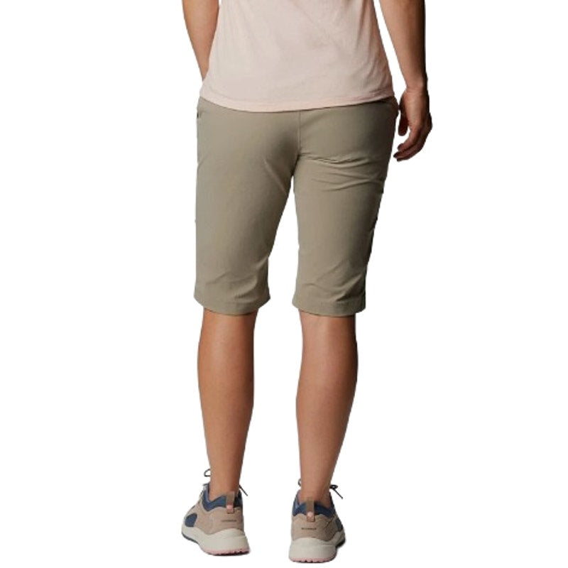 COLUMBIA Women's Anytime Outdoor Long Shorts Size 4 Khaki Stretch NWT