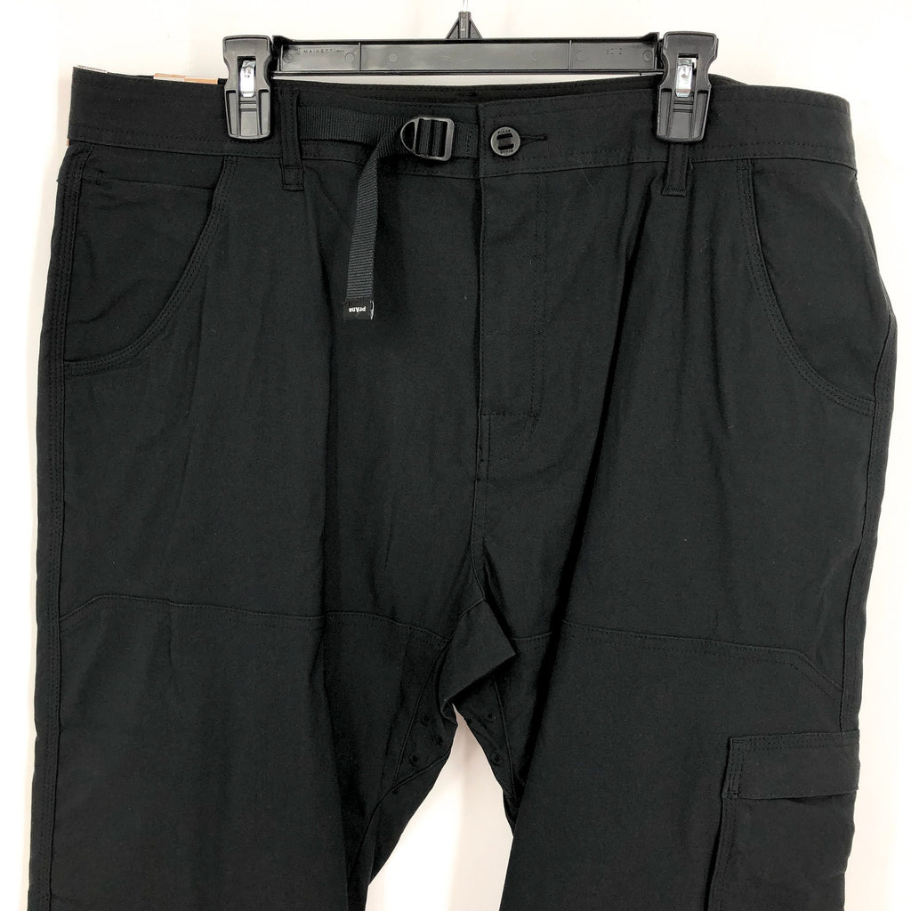 PRANA Men's Stretch Zion Pants II 38x30 Black Relaxed Fit Straight Leg NWT