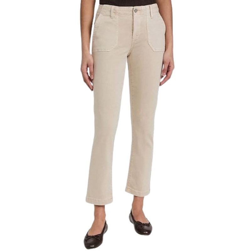 PAIGE Womens Mayslie Ankle Utility Pants Size 34 US 16 Tan Sand Twill NWT
